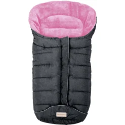 Altabebe Winterfußsack Active Mit 3M Füllung Dunkelgrau Rosa