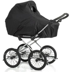 BabyDan Regenschutz Für Kinderwagen Schwarz