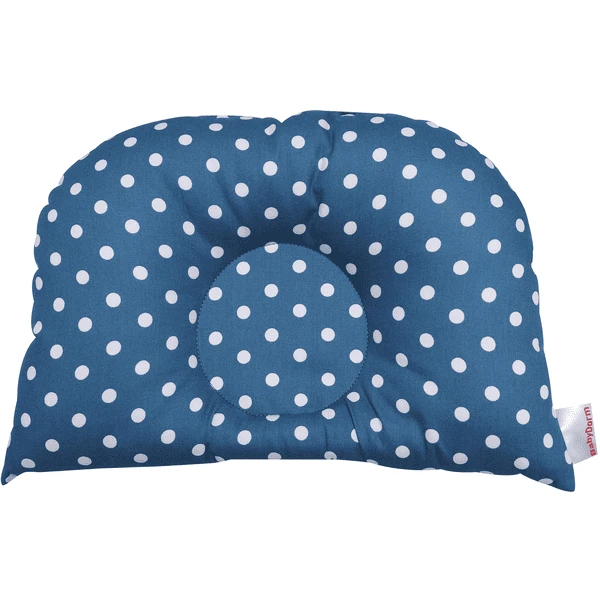 BabyDorm® Kinderwagenkissen BuggyDorm Bonnie Petrol Mit Weißen Punkten 1 BabyDorm® Kinderwagenkissen BuggyDorm Bonnie Petrol Mit Weißen Punkten