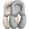 BabyDorm® Nackenkissen NeckyDorm Star Grau Mit Weißen Sternen