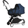 BABYZEN Kinderwagen YOYO2 0+ White Mit Liegewanne Navy Blue