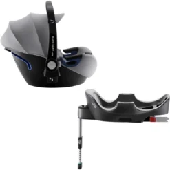 Britax Römer Babyschale Baby-Safe 2 I-Size Cool Flow - Silver Inklusive Flex Base