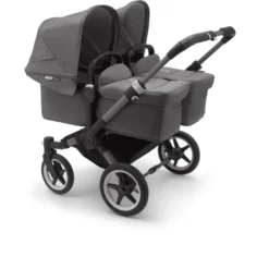 Bugaboo Zwillingswagen Donkey 5 Twin Complete Graphite/Grey Melange