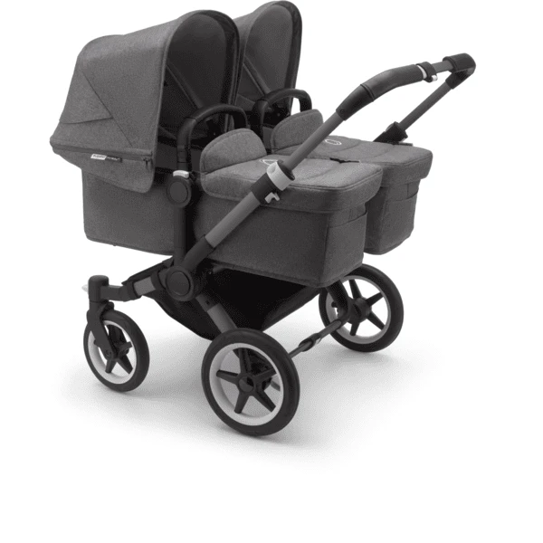 Bugaboo Zwillingswagen Donkey 5 Twin Complete Graphite/Grey Melange 1 Bugaboo Zwillingswagen Donkey 5 Twin Complete Graphite/Grey Melange