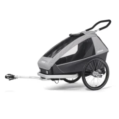 CROOZER Kinderfahrradanhänger Kid Keeke 1 Stone Grey