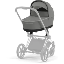 Cybex PLATINUM Kinderwagenaufsatz Für New Priam Und E-Priam Lux Carry Cot Soho Grey