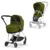 Cybex PLATINUM Kombikinderwagen New Mios Chrome Black Khaki Green