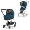 Cybex PLATINUM Kombikinderwagen New Mios Chrome Black Mountain Blue