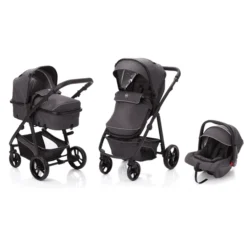 Fill Kinderwagen Set Panther Elite 3 In 1 Dunkelgrau Melange