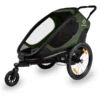 Hamax Kinderfahrradanhänger Outback ONE Mit Rückenlehnenverstellung Green/Black