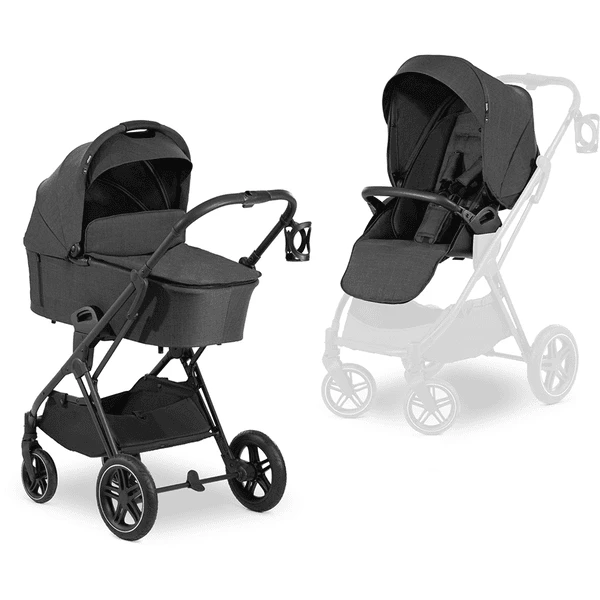 Hauck Kinderwagen Vision X Set Black Melange Black 1 Hauck Kinderwagen Vision X Set Black Melange Black