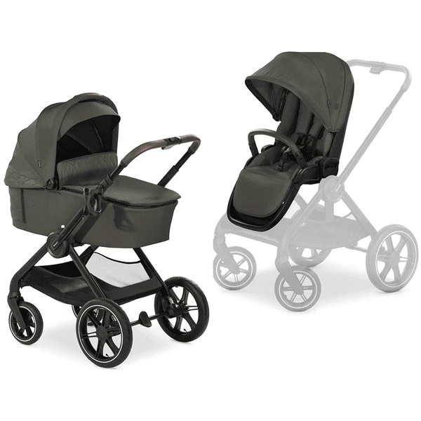 Hauck Kinderwagen Walk N Care Air Set Dark Olive 1 Hauck Kinderwagen Walk N Care Air Set Dark Olive