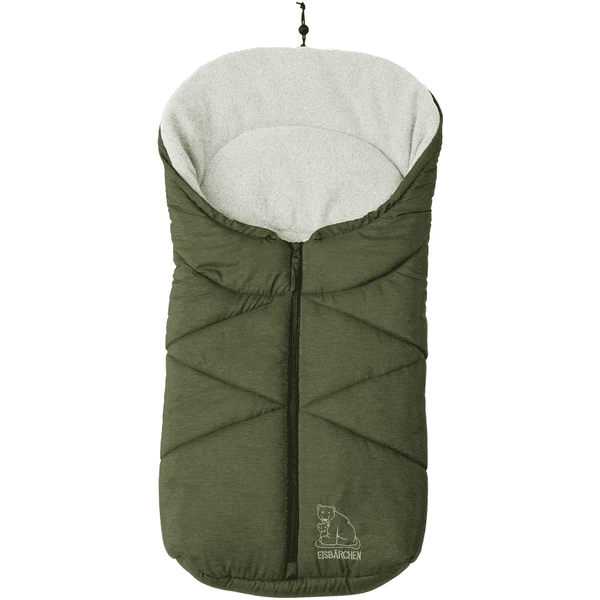 Heitmann Fußsack Für Babyschale Und Kinderwagen Eisbärchen Dunkelgrün-meliert 1 Heitmann Fußsack Für Babyschale Und Kinderwagen Eisbärchen Dunkelgrün-meliert