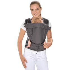 Hoppediz Babytrage Bondolino Plus Jacquard One Size London Grau-schwarz