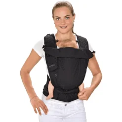 Hoppediz Babytrage Bondolino Plus Popeline One Size Schwarz