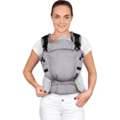 Hoppediz Babytrage Nabaca Basic-Set Regular Grau Meliert
