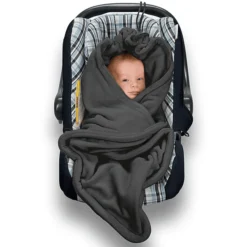 Hoppediz Einschlagdecke Fleece Anthrazit