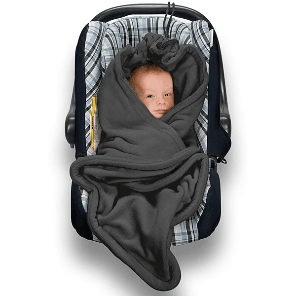 Hoppediz Einschlagdecke Fleece Anthrazit 1 Hoppediz Einschlagdecke Fleece Anthrazit