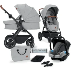 Kinderkraft Kombikinderwagen 3 In 1 B-TOUR Light Grey