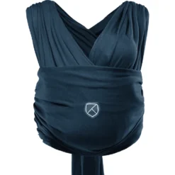 KOALA BABYCARE®Elastisches Sling Tragetuch Cuddle Wrap Stretchy - Dunkelblau