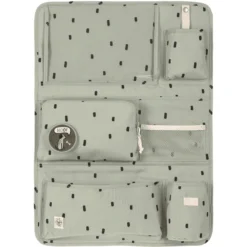 LÄSSIG Car Wrap-to-Go Happy Prints Light Olive