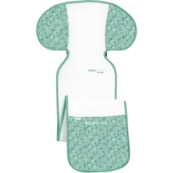 Odenwälder Autositz-Auflage Groß Klimocool White Leaves Deep Forest