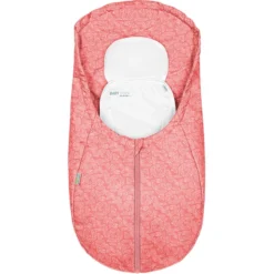 Odenwälder Fußsack Coolmax White Leaves Cranberry