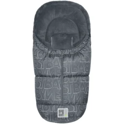 Odenwälder Fußsack Levi Fashion Letters BabyNest Silver-grey