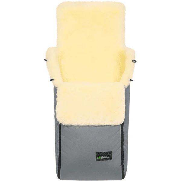 Odenwälder Lammfell-Fußsack Paul Stone 1 Odenwälder Lammfell-Fußsack Paul Stone