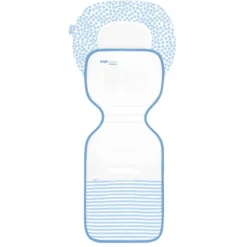 Odenwälder Sommer Kinderwagenauflage Ergonomisch Babycool, Stripes Bleu