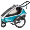 Qeridoo® Kinderfahrradanhänger Kidgoo1 Petrol