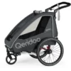 Qeridoo® Kinderfahrradanhänger QUPA 1 Grey