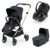 RECARO Kombikinderwagen Sadena Prime Mat Black - Rahmenfarbe Grey