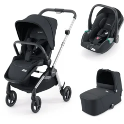 RECARO Kombikinderwagen Sadena Prime Mat Black - Rahmenfarbe Grey