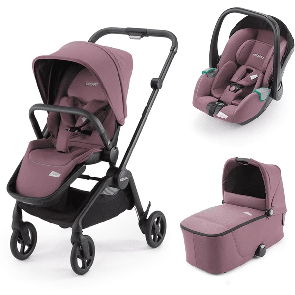 RECARO Kombikinderwagen Sadena Prime Pale Rose - Rahmenfarbe Black 1 RECARO Kombikinderwagen Sadena Prime Pale Rose - Rahmenfarbe Black