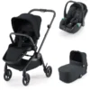 RECARO Kombikinderwagen Sadena Select Night Black - Rahmenfarbe Black